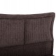 Κρεβάτι διπλό "NESTOR" από ύφασμα μπουκλέ σε χρώμα καφέ 160x200