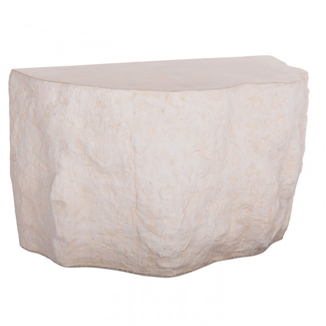 Κονσόλα "INTERON" από fiber cement σε χρώμα λευκό 120x50x71