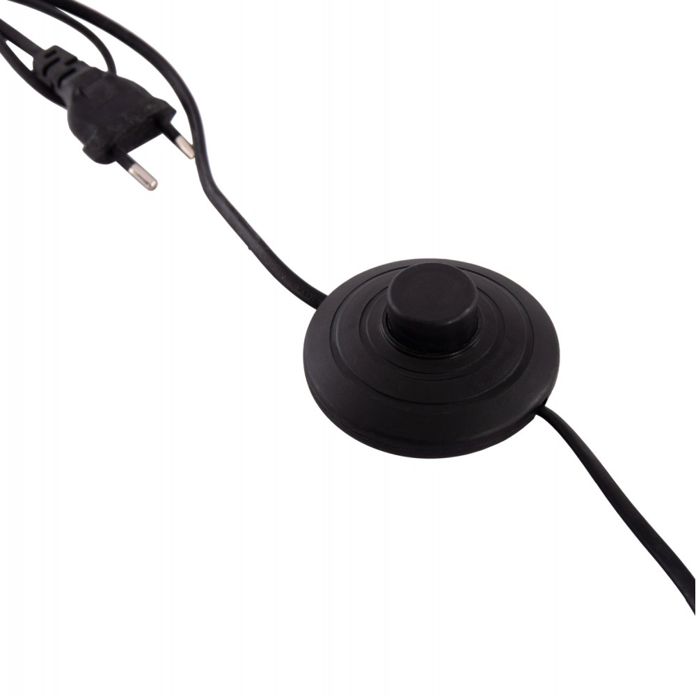 Διακοσμητικό φωτιστικό δαπέδου "TUSKEN" από fiber cement σε χρώμα μαύρο 50x43x145 Ε27