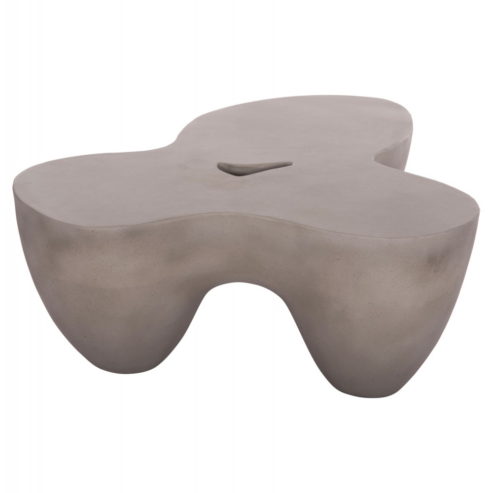 Τραπέζι σαλονιού "SALLEN" από fiber cement σε χρώμα γκρι 108x94x38.5