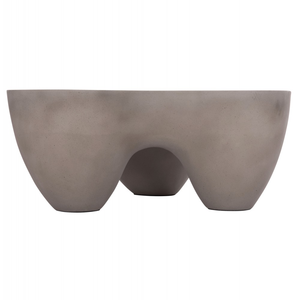 Τραπέζι σαλονιού "SALLEN" από fiber cement σε χρώμα γκρι 108x94x38.5