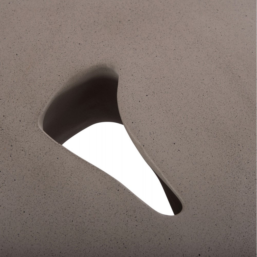 Τραπέζι σαλονιού "SALLEN" από fiber cement σε χρώμα γκρι 108x94x38.5