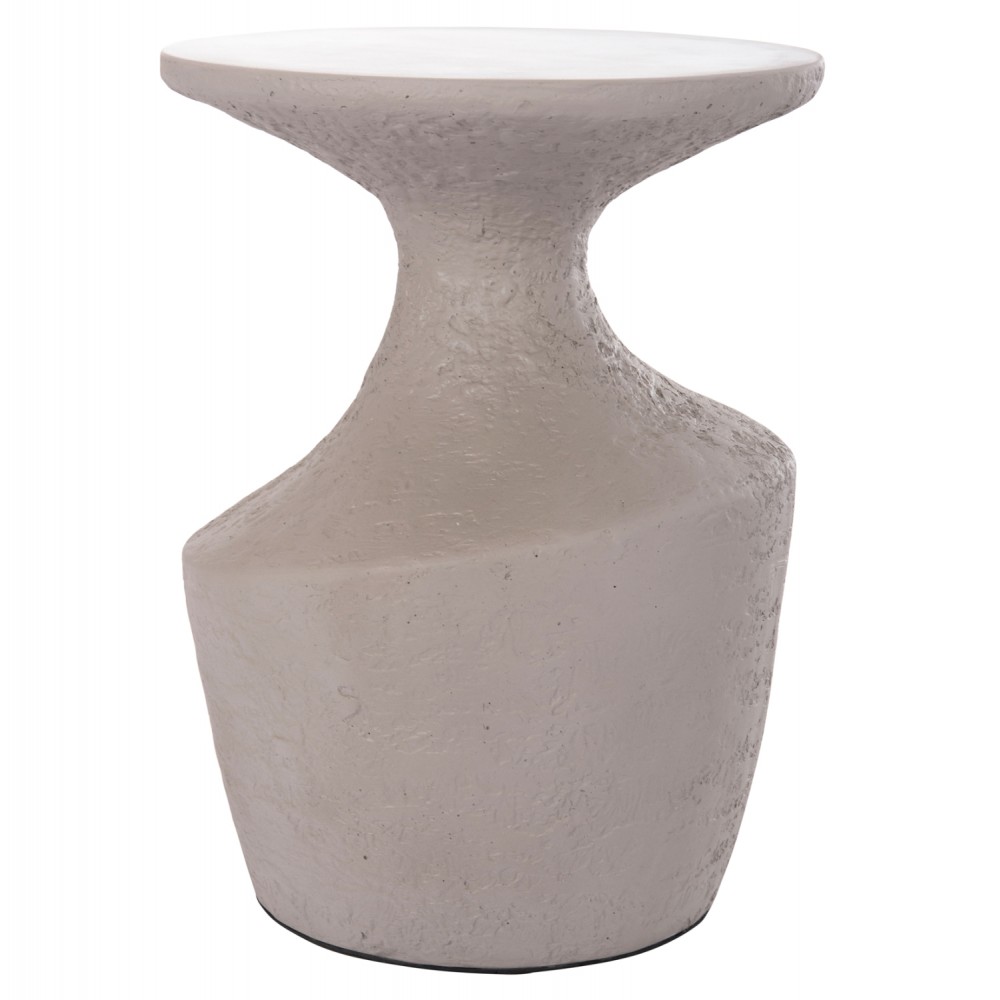 Τραπέζι βοηθητικό "REBON" από fiber cement σε χρώμα γκρι Φ27.5x50