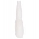 Επιτραπέζιο διακοσμητικό βάζο "FIORIN" από τερακότα σε χρώμα λευκό 21x7.5x31