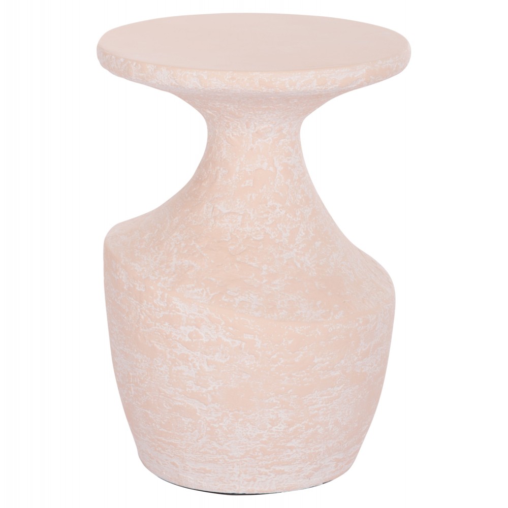 Τραπέζι βοηθητικό "REBON" από fiber cement σε χρώμα σομόν Φ40x56.5