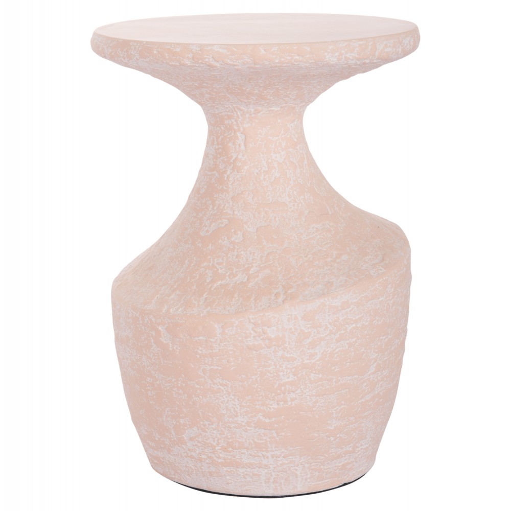 Τραπέζι βοηθητικό "REBON" από fiber cement σε χρώμα σομόν Φ40x56.5