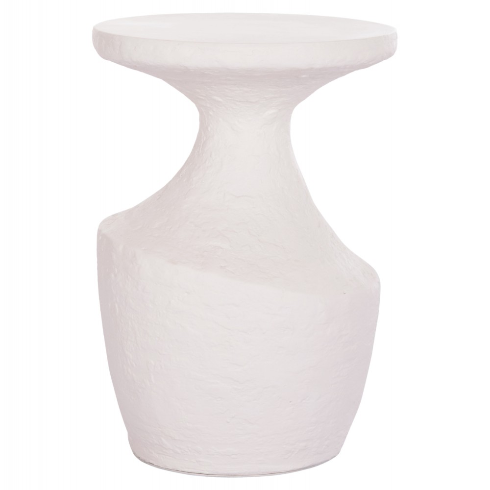 Τραπέζι βοηθητικό "REBON" από fiber cement σε χρώμα λευκό Φ40x56.5