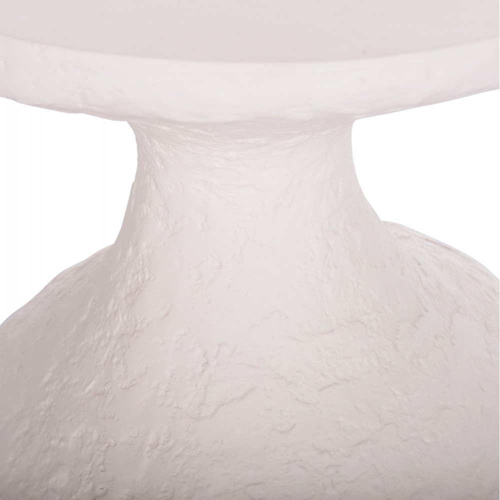 Τραπέζι βοηθητικό "REBON" από fiber cement σε χρώμα λευκό Φ40x56.5