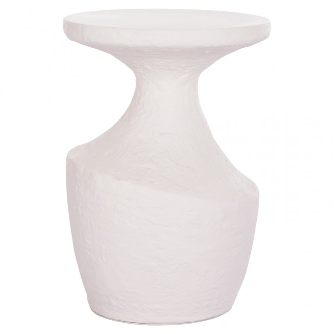 Τραπέζι βοηθητικό "REBON" από fiber cement σε χρώμα λευκό Φ40x56.5