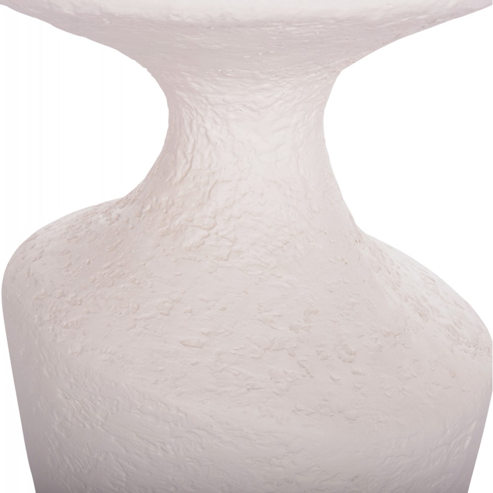 Τραπέζι βοηθητικό "REBON" από fiber cement σε χρώμα λευκό Φ27.5x50