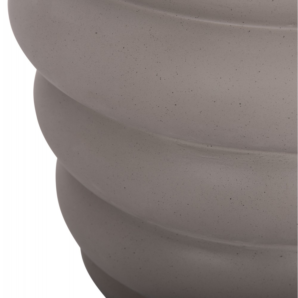 Τραπέζι βοηθητικό "PUFFAT" από fiber cement/ξύλο σε χρώμα γκρι/φυσικό Φ45x46