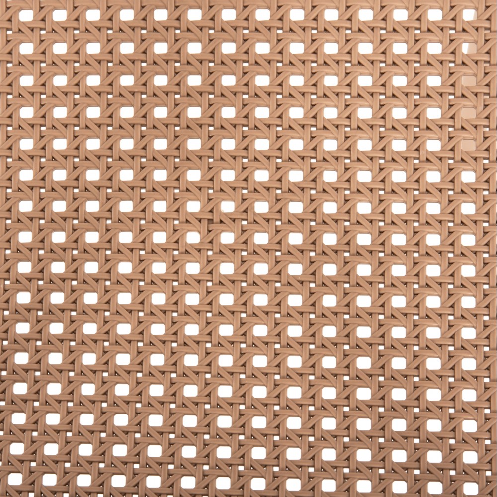 Σετ τραπεζαρίας εξωτερικού χώρου "CLEO" 3τμχ από pp σε χρώμα καπουτσίνο 80x80x75