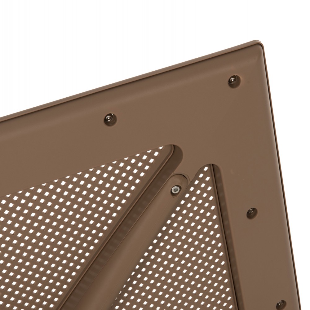 Σετ τραπεζαρίας εξωτερικού χώρου "CLEO" 3τμχ από pp σε χρώμα καπουτσίνο 80x80x75