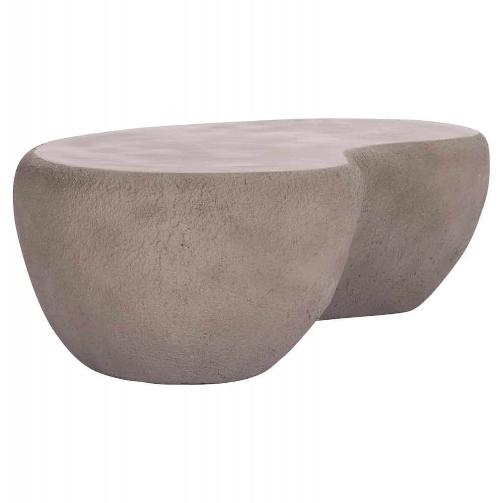 Τραπέζι σαλονιού "GERSON" από fiber cement σε χρώμα γκρι 122x78.5x40