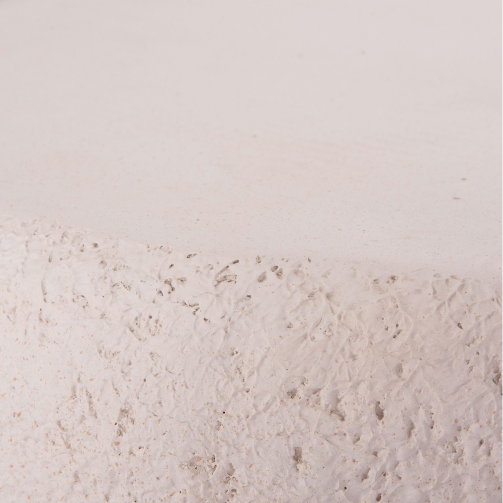 Τραπέζι σαλονιού "GERSON" από fiber cement σε χρώμα λευκό 122x78.5x40