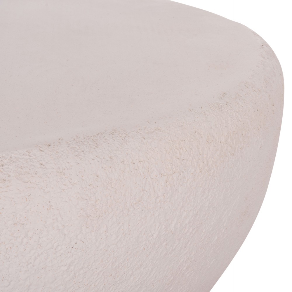 Τραπέζι σαλονιού "GERSON" από fiber cement σε χρώμα λευκό 122x78.5x40