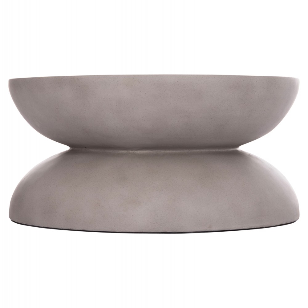 Τραπέζι σαλονιού "ANNA" από fiber cement σε χρώμα γκρι Φ92x44.5