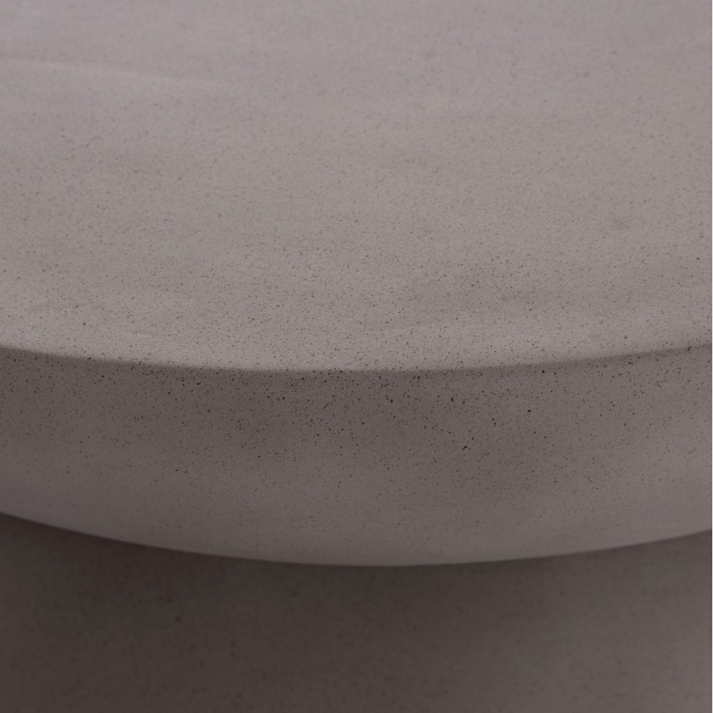 Τραπέζι σαλονιού "ANNA" από fiber cement σε χρώμα γκρι Φ92x44.5