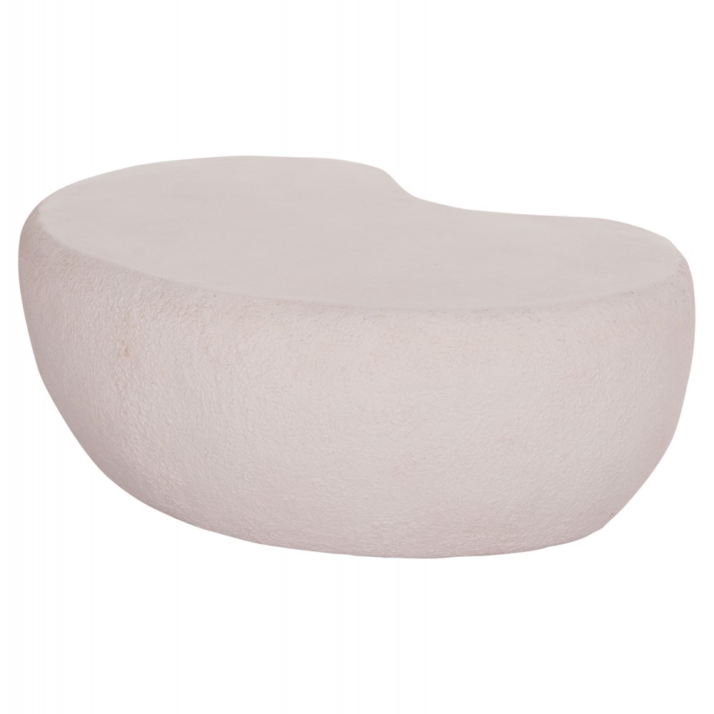 Τραπέζι σαλονιού "GERSON" από fiber cement σε χρώμα λευκό 104x72x40