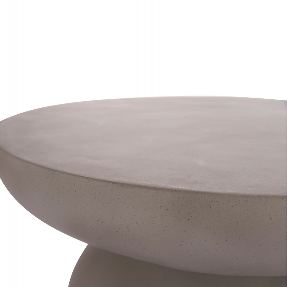 Βοηθητικό τραπέζι "ΑΝΝΑ" από fiber cement σε χρώμα γκρι Φ60x76