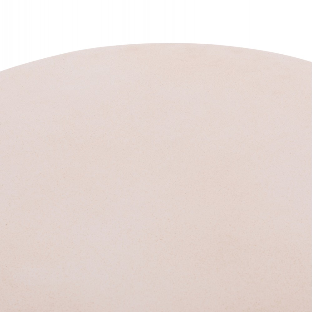 Τραπέζι σαλονιού "ALLAN" από fiber cement σε χρώμα λευκό Φ92x49