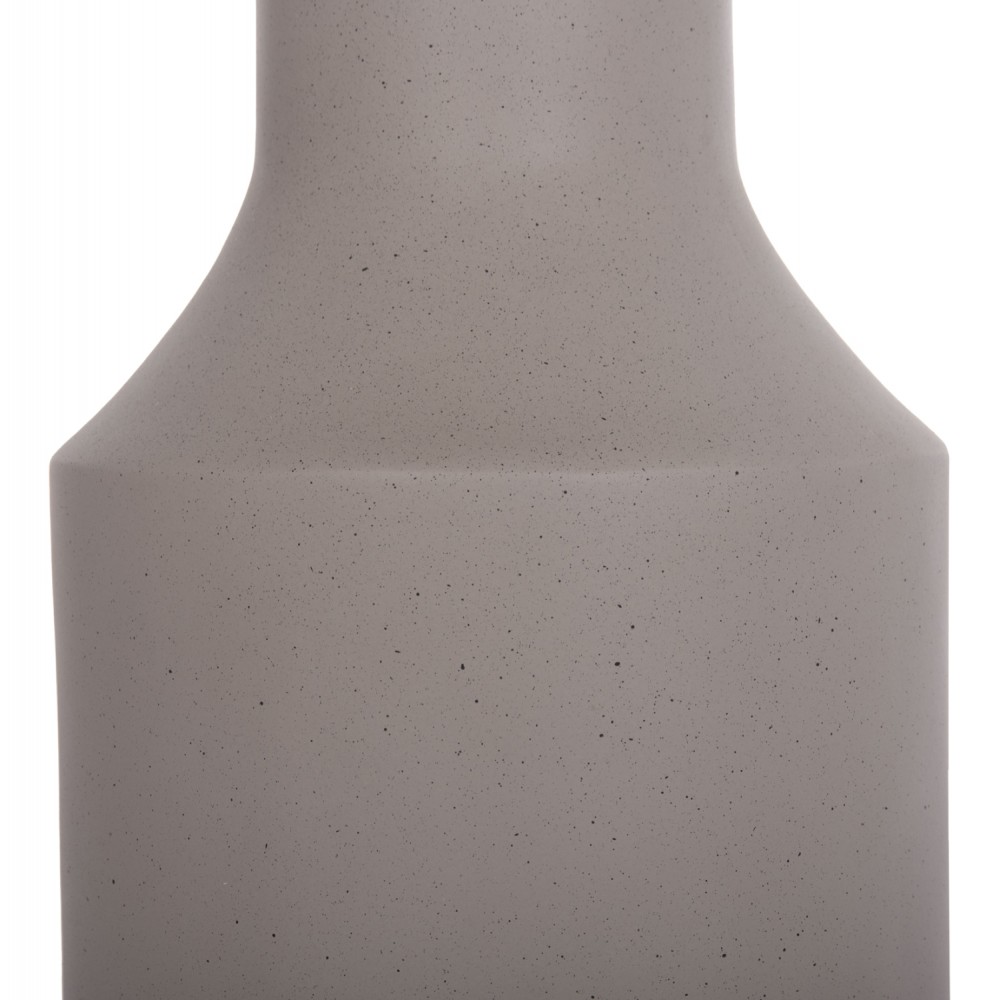 Τραπέζι βοηθητικό "TRED(T)" από fiber cement/rattan σε χρώμα γκρι/φυσικό Φ40x61