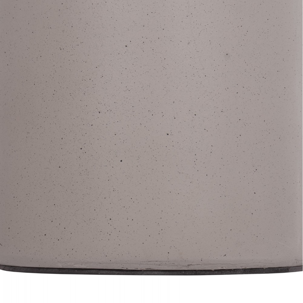 Τραπέζι βοηθητικό "TRED(T)" από fiber cement/rattan σε χρώμα γκρι/φυσικό Φ40x61