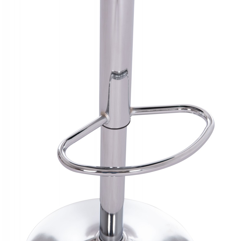 Σκαμπό μπαρ "ROSE" από ύφασμα βελούδο/μέταλλο σε χρώμα κυπαρισσί/χρωμίου 48x45x105