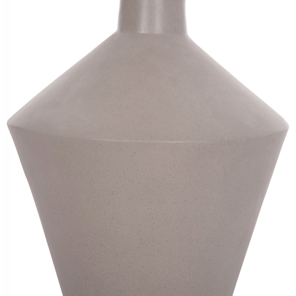 Διακοσμητικό βάζο δαπέδου "NEBULA" από fiber cement/ξύλο σε χρώμα γκρι/φυσικό Φ60x115