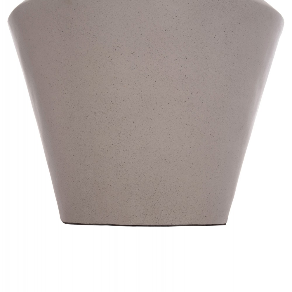 Διακοσμητικό βάζο δαπέδου "NEBULA" από fiber cement/ξύλο σε χρώμα γκρι/φυσικό Φ60x115