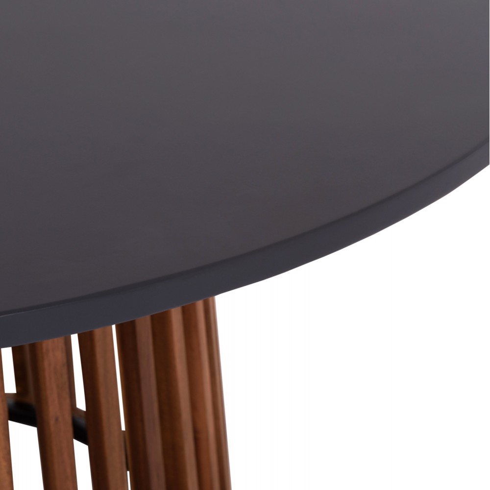 Τραπέζι στρογγυλό "CRISTOBAL" από ξύλο/cement σε χρώμα φυσικό/ανθρακί Φ120x77