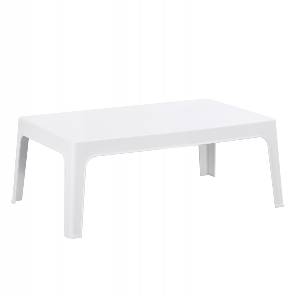 Τραπέζι ορθογώνιο "SLEEK" από pp σε χρώμα λευκό 99x59.5x39.5