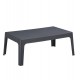 Τραπέζι ορθογώνιο "SLEEK" από pp σε χρώμα σκούρο γκρι 99x59.5x39.5