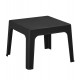 Τραπέζι τετράγωνο "SLEEK" από pp σε χρώμα μαύρο 49.5x49.5x40