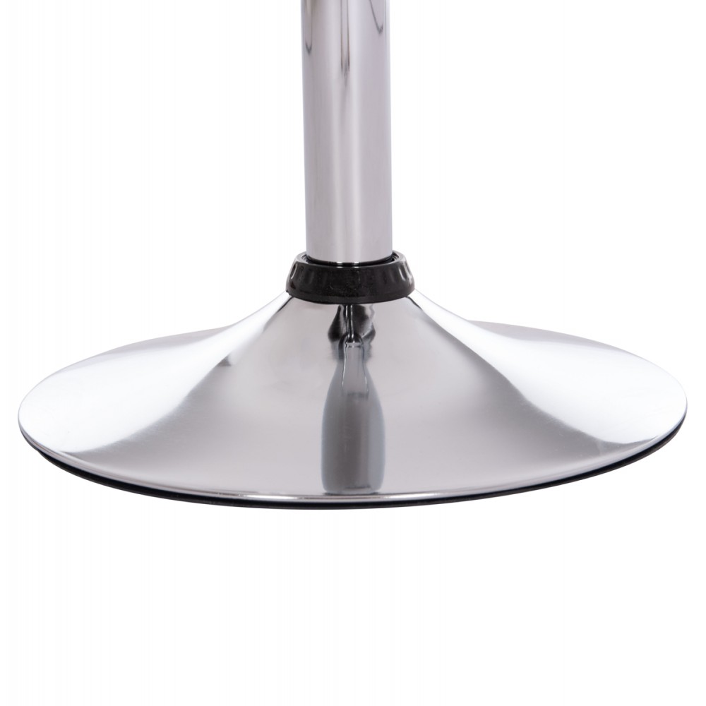 Σκαμπό μπαρ "DAISY" από ABS/μέταλλο σε χρώμα μαύρο/χρωμίου 44x38x85