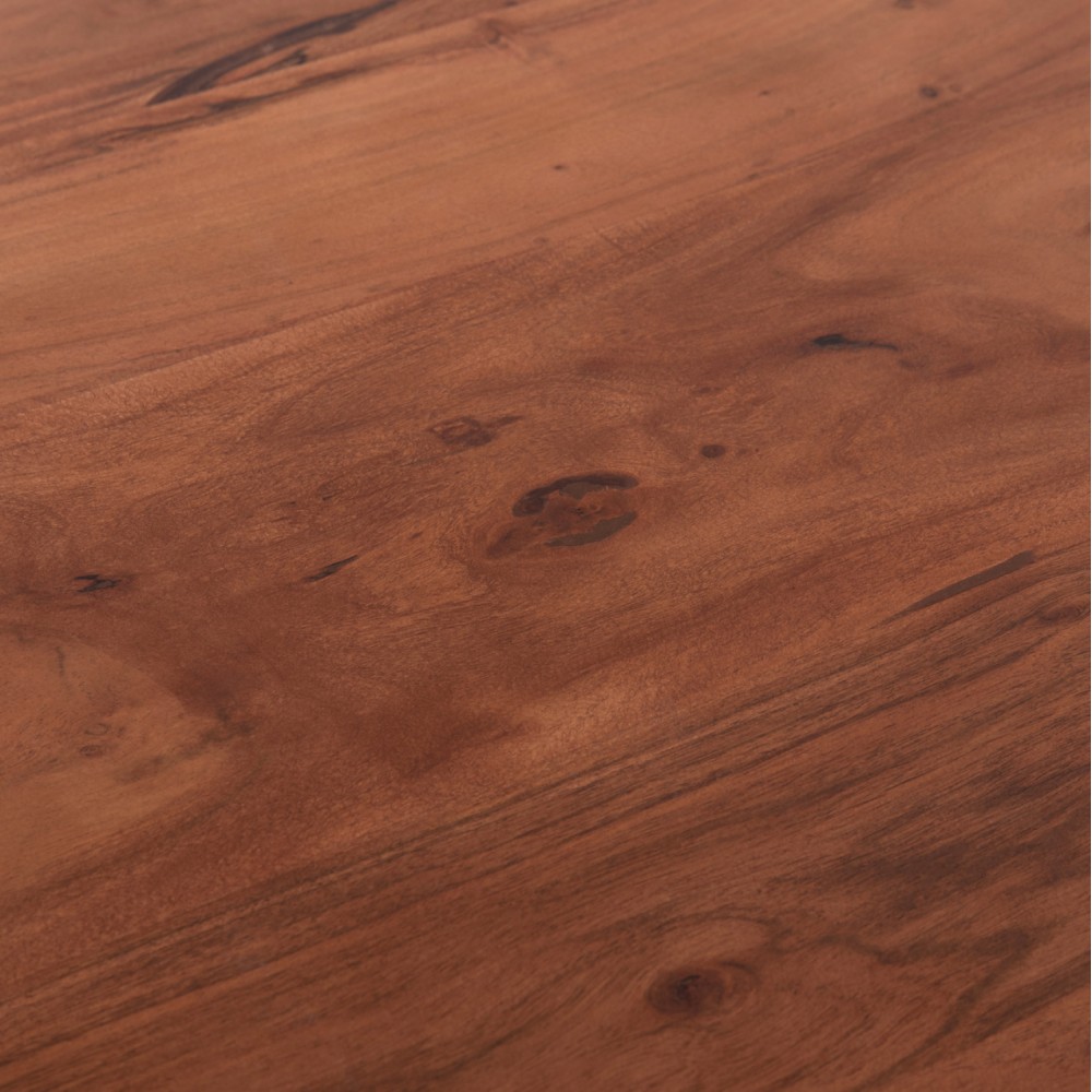 Τραπέζι "MONTANA" από ξύλο/μέταλλο σε χρώμα φυσικό/λευκό 160x90x77