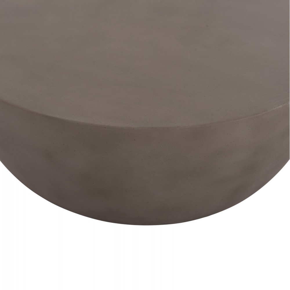 Τραπέζι σαλονιού "ALLAN" από fiber cement σε χρώμα γκρι Φ92x49