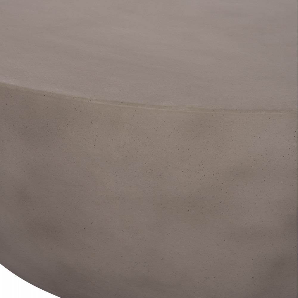 Τραπέζι σαλονιού "ALLAN" από fiber cement σε χρώμα γκρι Φ92x49