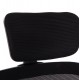 Καρέκλα γραφείου "BASTON" από mesh ύφασμα/pp σε χρώμα μαύρο 64x60x117-127
