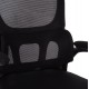 Καρέκλα γραφείου "BASTON" από mesh ύφασμα/pp σε χρώμα μαύρο 64x60x117-127