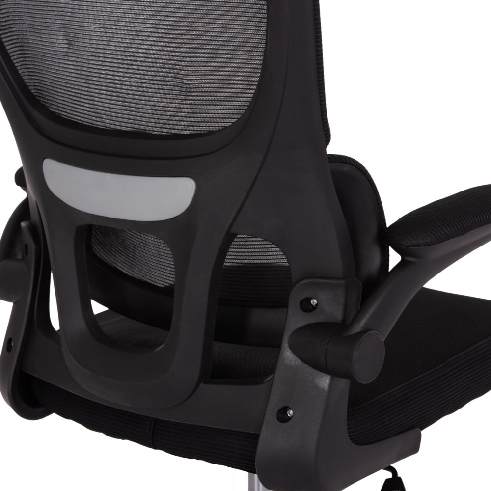 Καρέκλα γραφείου "BASTON" από mesh ύφασμα/pp σε χρώμα μαύρο 64x60x117-127