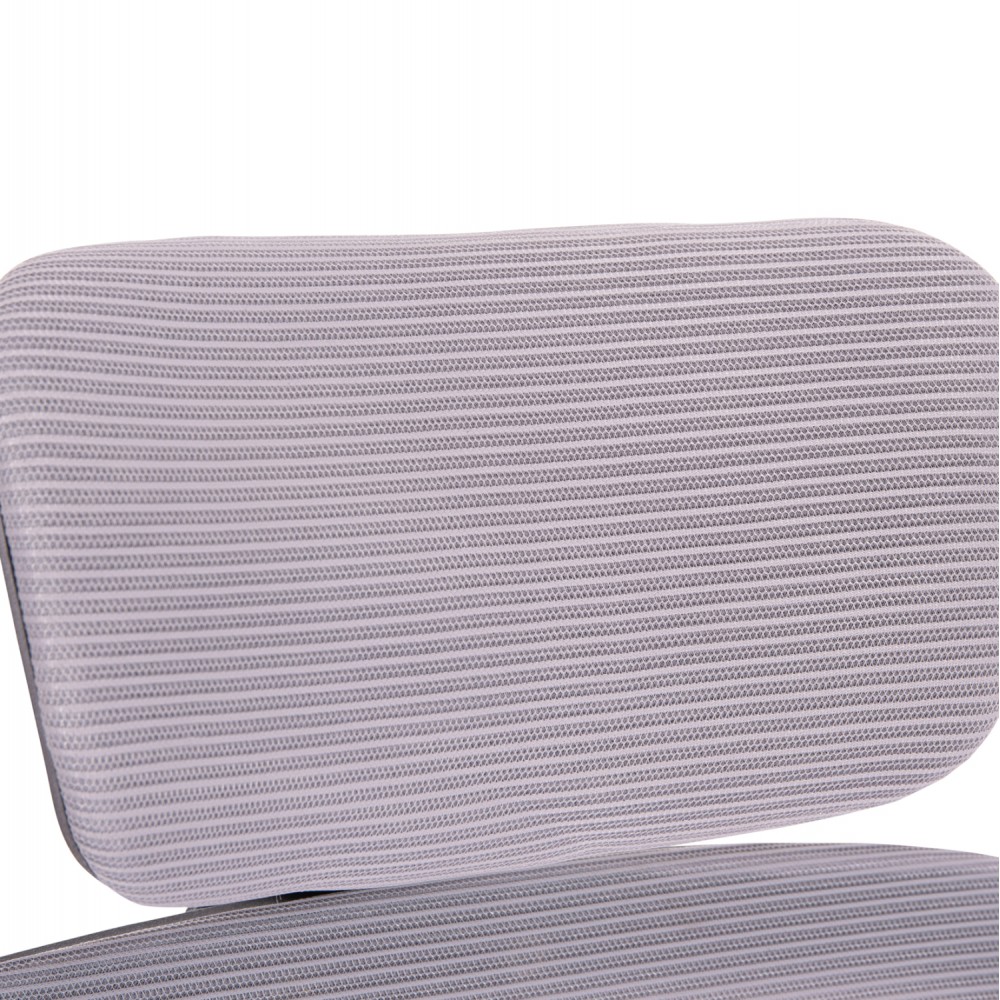 Καρέκλα γραφείου "BASTON" από mesh ύφασμα/pp σε χρώμα γκρι/μαύρο 64x60x117-127