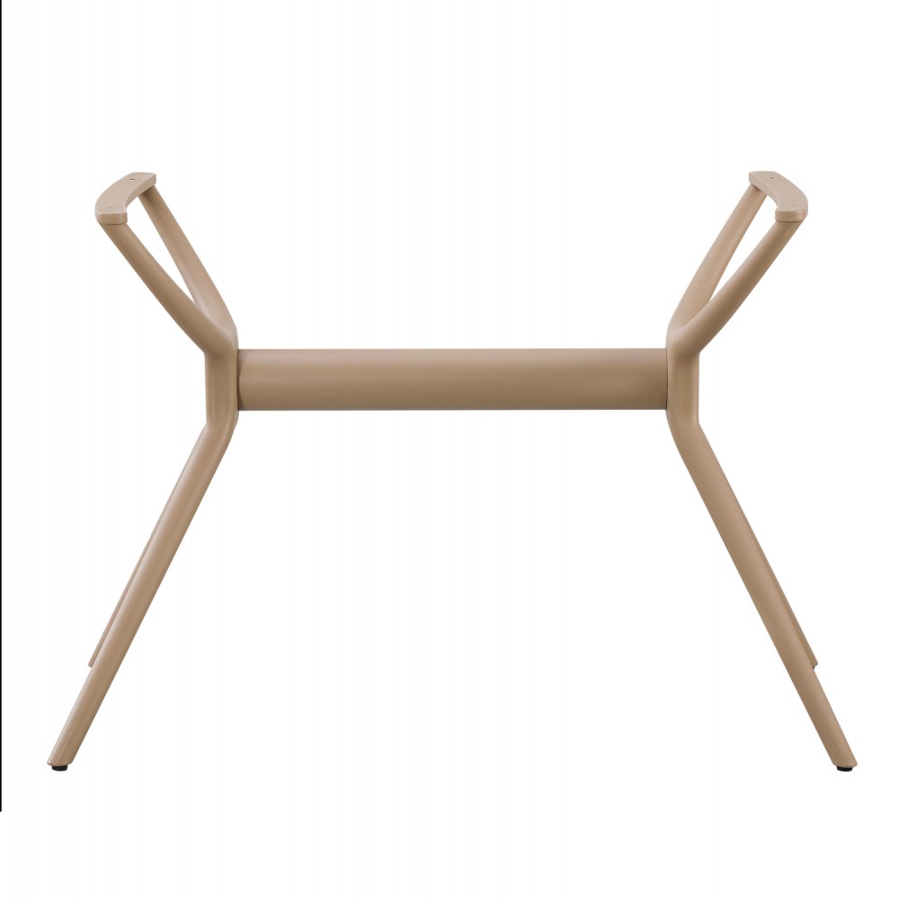 Βάση τραπεζιού από μέταλλο/pp σε χρώμα καπουτσίνο 106x61x73