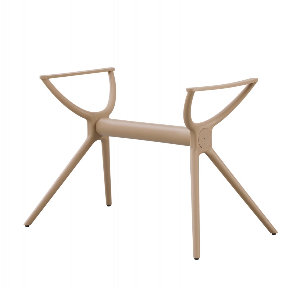 Βάση τραπεζιού από μέταλλο/pp σε χρώμα καπουτσίνο 106x61x73