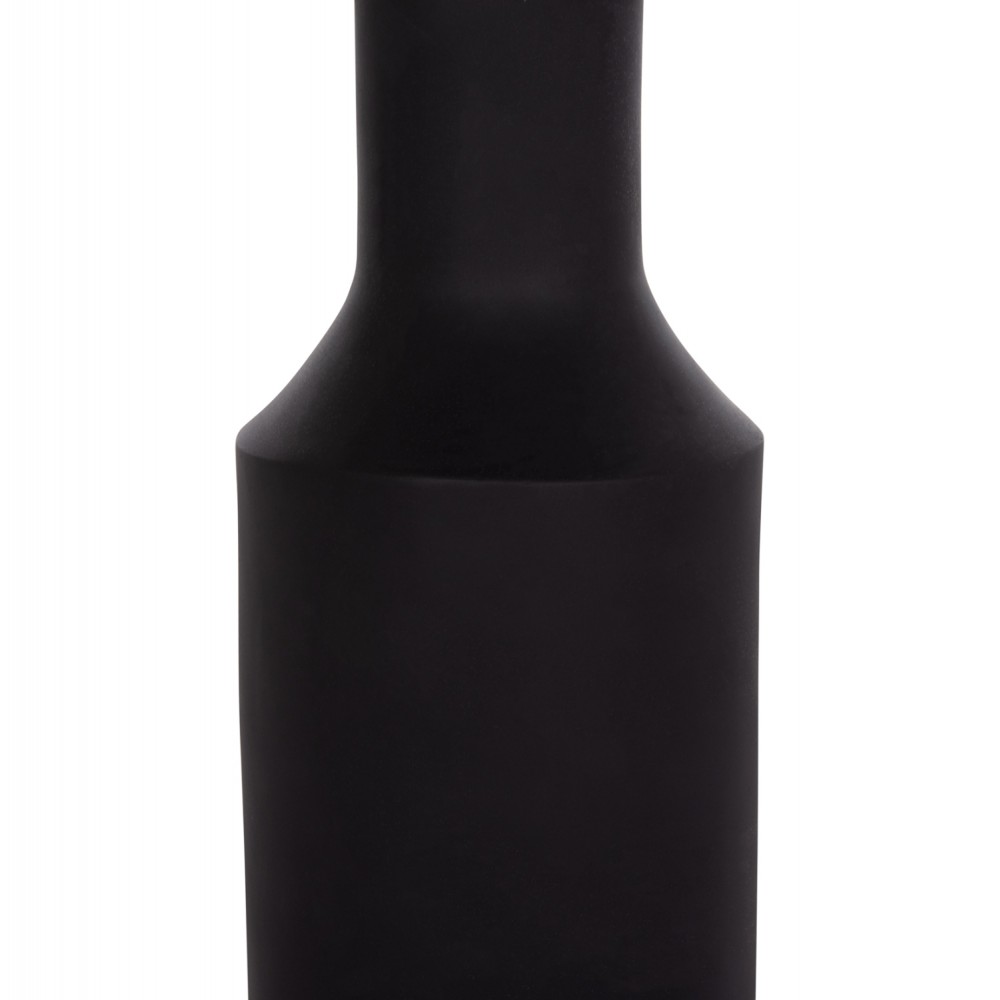 Τραπέζι βοηθητικό "TRED(T)" από fiber cement/rattan σε χρώμα μαύρο/φυσικό Φ40x61