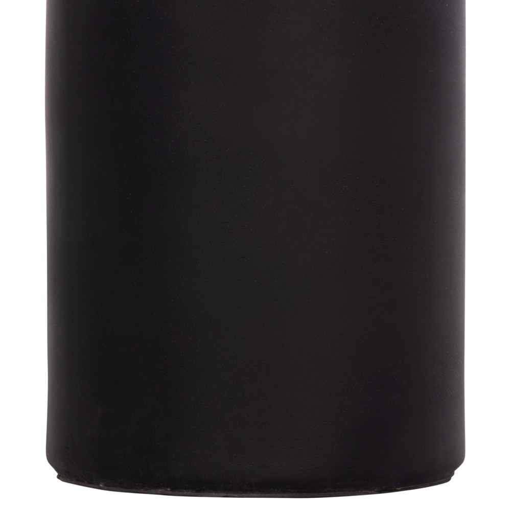 Τραπέζι βοηθητικό "TRED(T)" από fiber cement/rattan σε χρώμα μαύρο/φυσικό Φ40x61