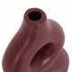 Επιτραπέζιο διακοσμητικό βάζο "FIORIN" από τερακότα σε χρώμα βυσσινί 21x7.5x31