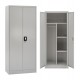Ντουλάπα δίφυλλη μεταλλική σε χρώμα ανοιχτό γκρι 90x40x180