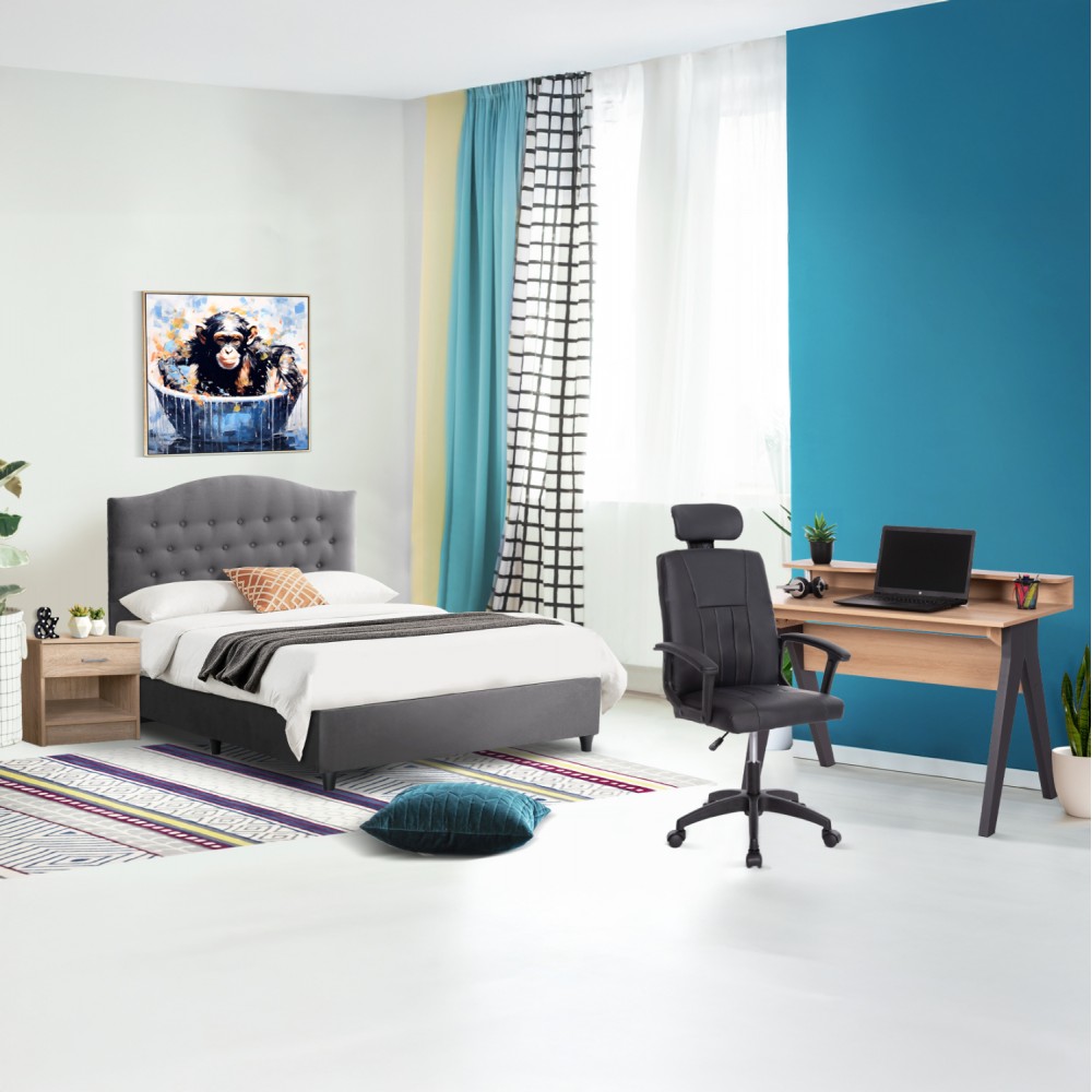 Σετ φοιτητικό πακέτο 5τμχ σε χρώμα γκρι/σονόμα/μαύρο