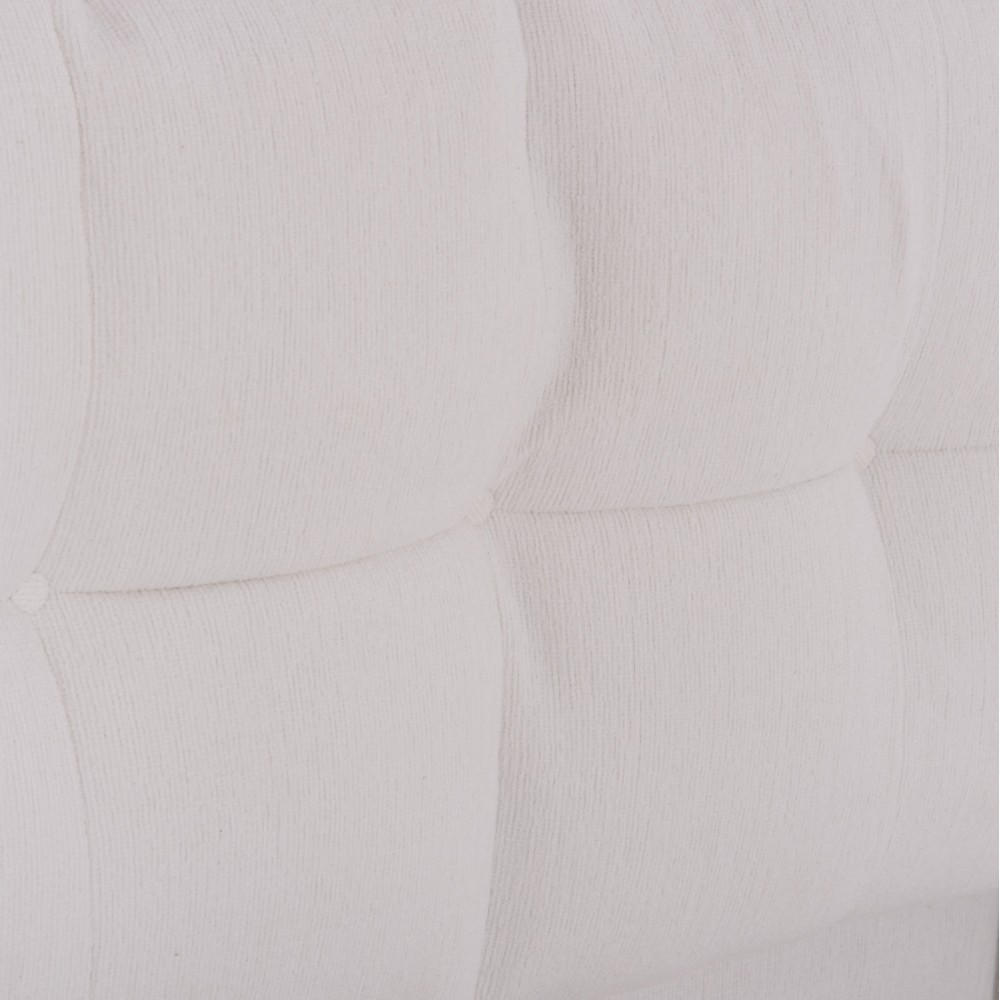 Κρεβάτι διπλό "DREAMLET" με αποθηκευτικό χώρο από ύφασμα μπουκλέ σε χρώμα λευκό 160x200